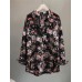 Flower Print Pocket Button Long Sleeve Shirt